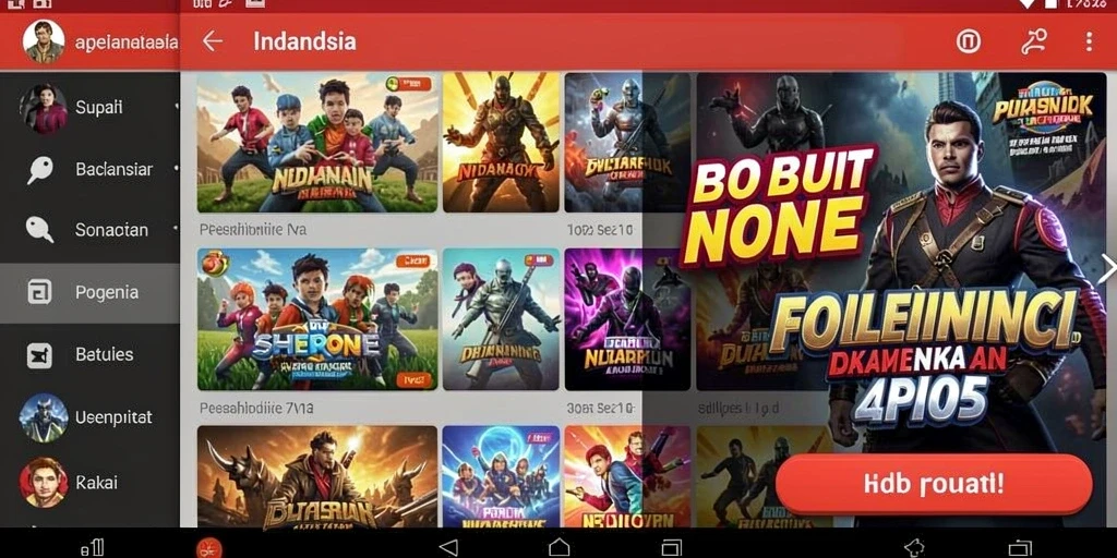 Tampilan utama aplikasi 333V yang menarik.