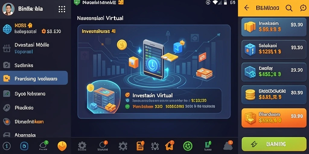 Gambar menunjukkan tampilan utama game dengan naga menakjubkan.
