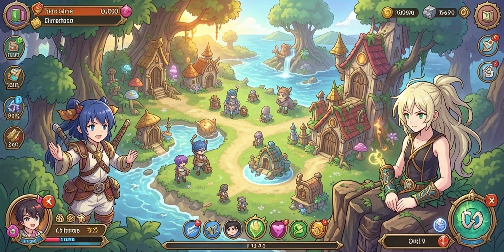 Tampilan grafis yang menarik dan penuh warna.