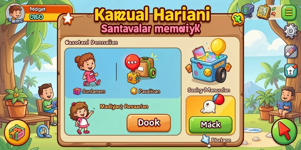 Tampilan Home Screen yang menarik dan mudah dinavigasi.