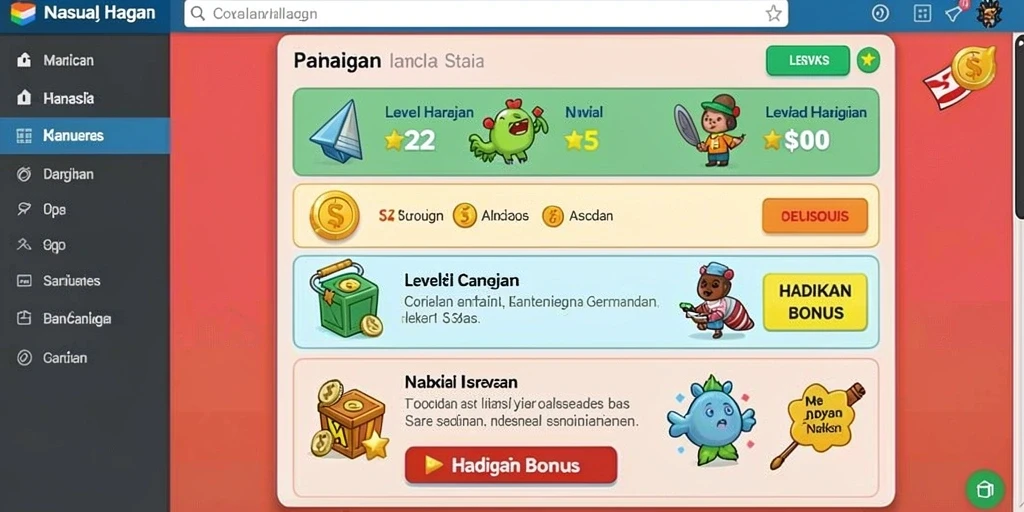 Tampilan menu utama OVABET yang mudah dinavigasi.