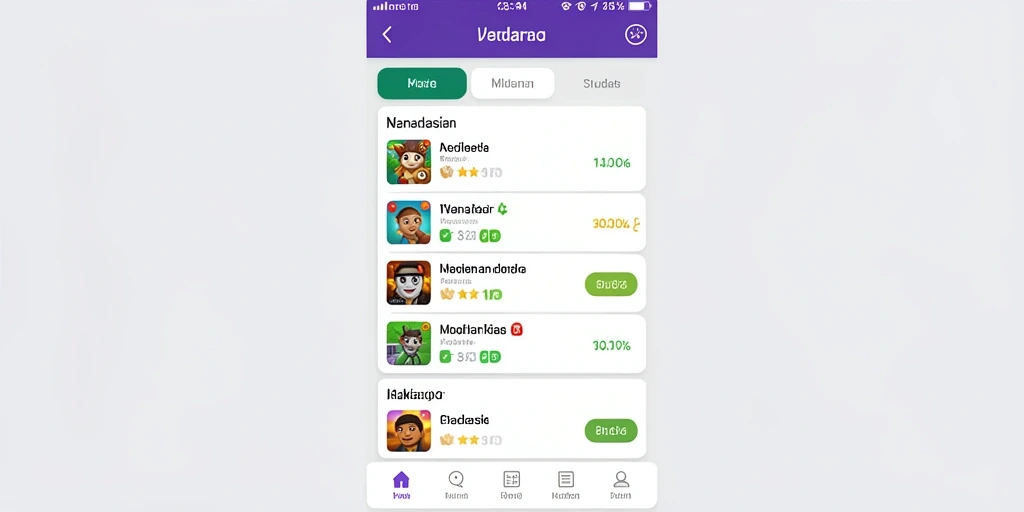 Tampilan menu utama yang menarik.