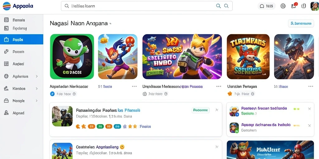 Screenshot menampilkan karakter utama sedang beraksi di dunia fantasi.
