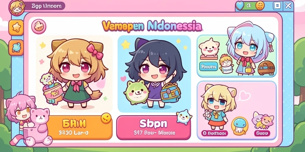 Layar utama permainan slot yang menawan.
