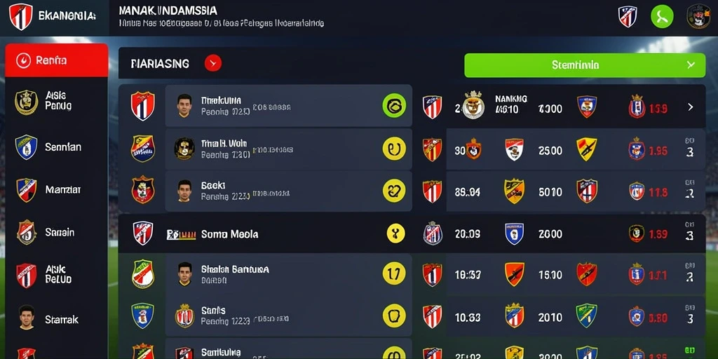Tampilan menarik dengan banyak pilihan permainan.