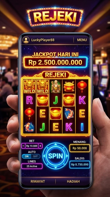 Cuplikan layar menu unduhan rejeki untuk perangkat Android